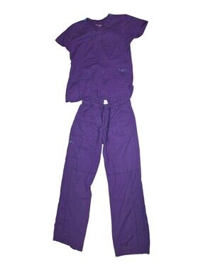 WonderWink WonderFlex Scrub Set Purple Size Small